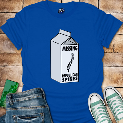 Milk Carton Missing Republican Spines T-Shirt