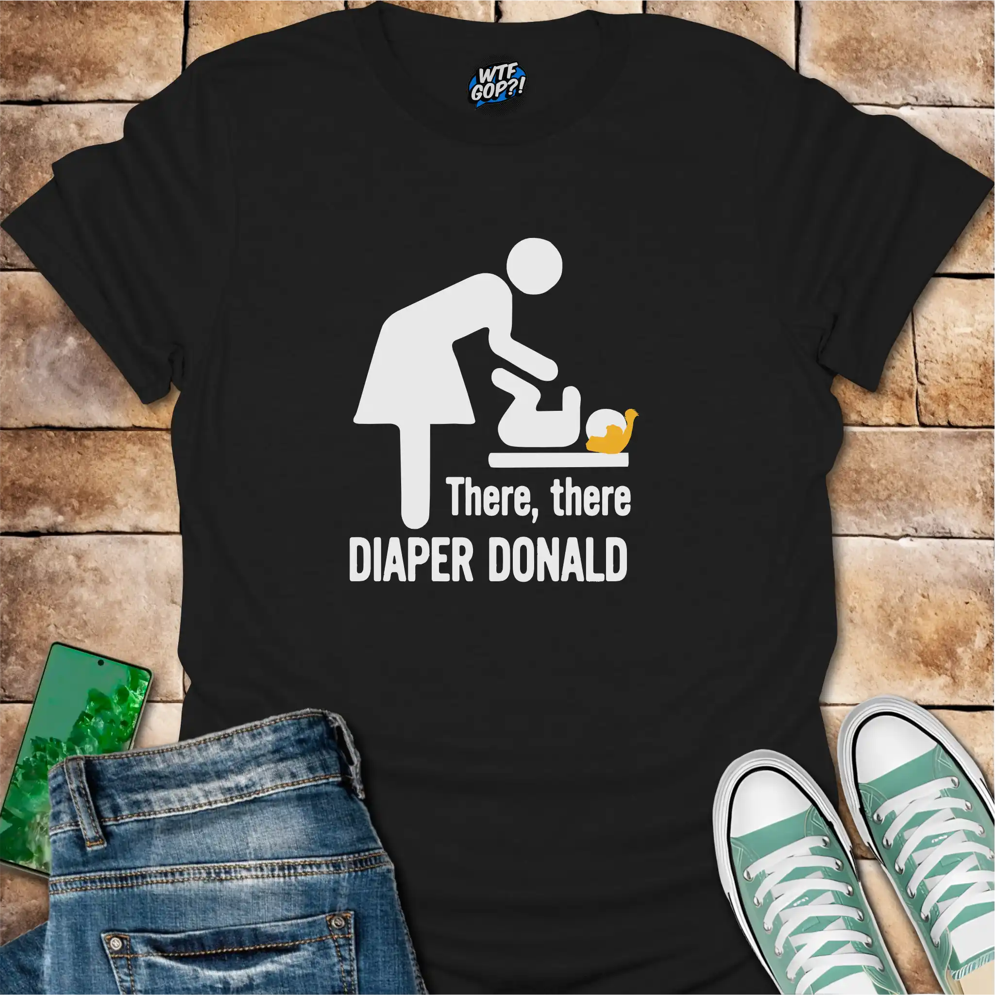 Diaper Donald T-Shirt | Political Humor Anti-Trump Tee