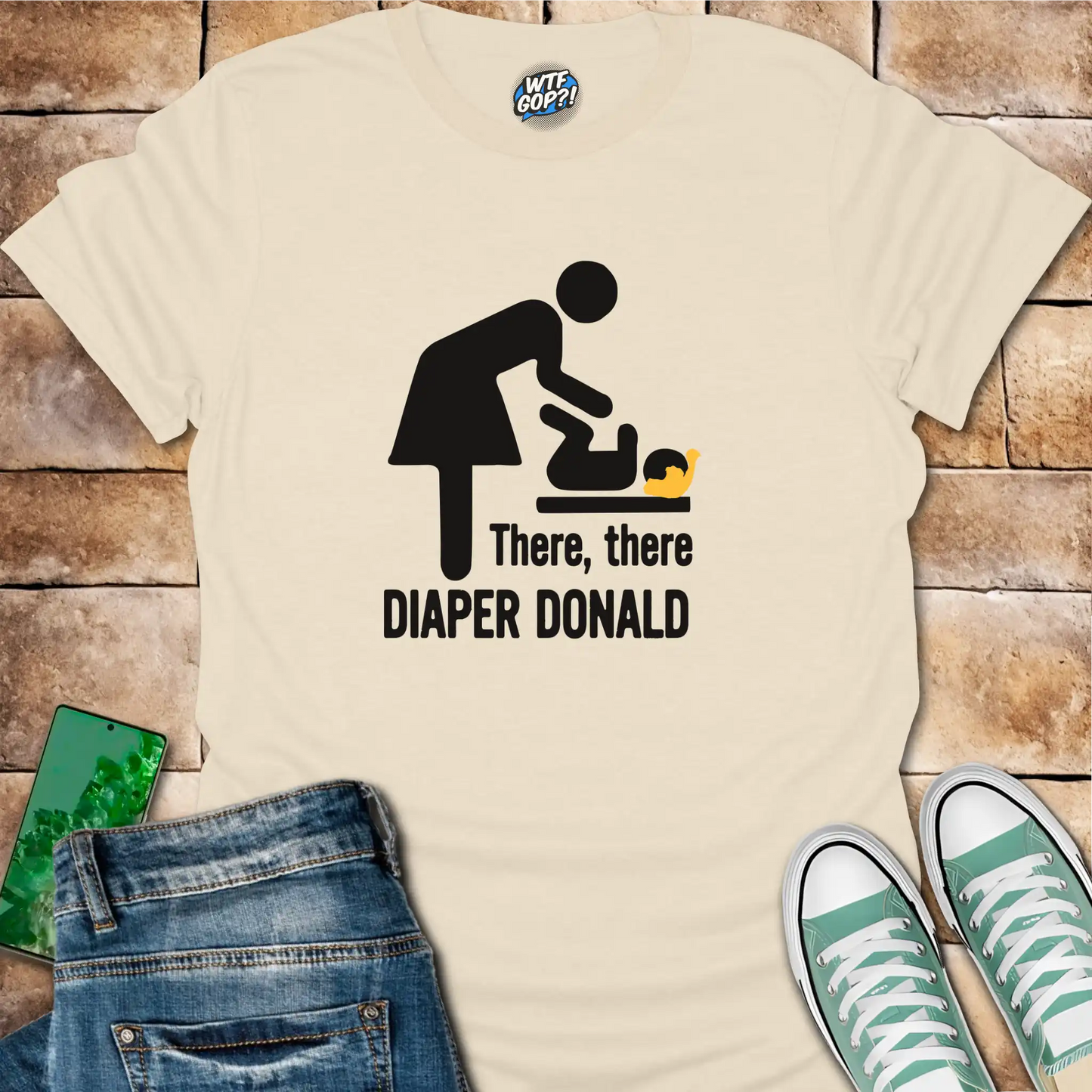 Diaper Donald T-Shirt | Political Humor Anti-Trump Tee