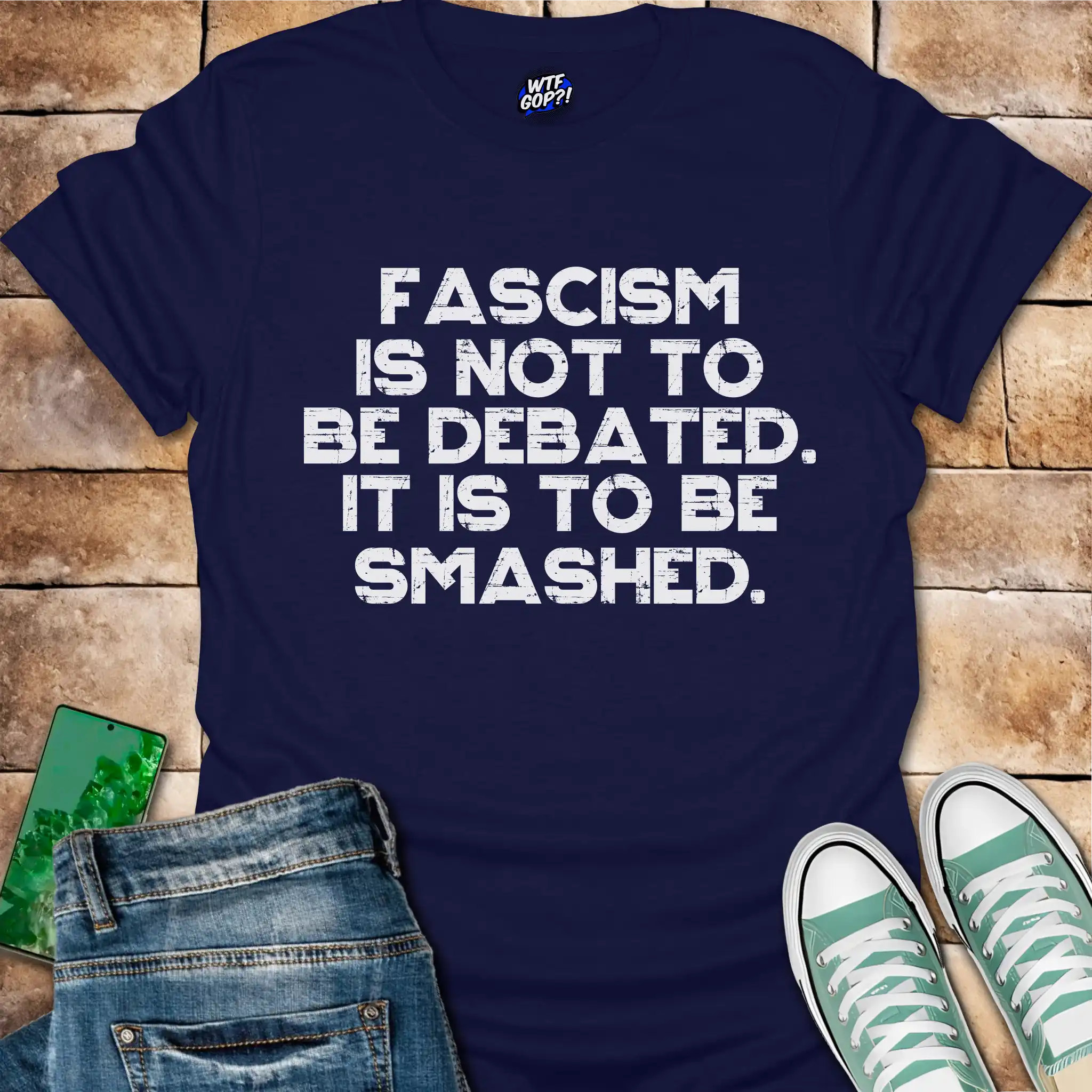 Fascism Is Not Debated T-Shirt - Anti-Authoritarian Resist Tee