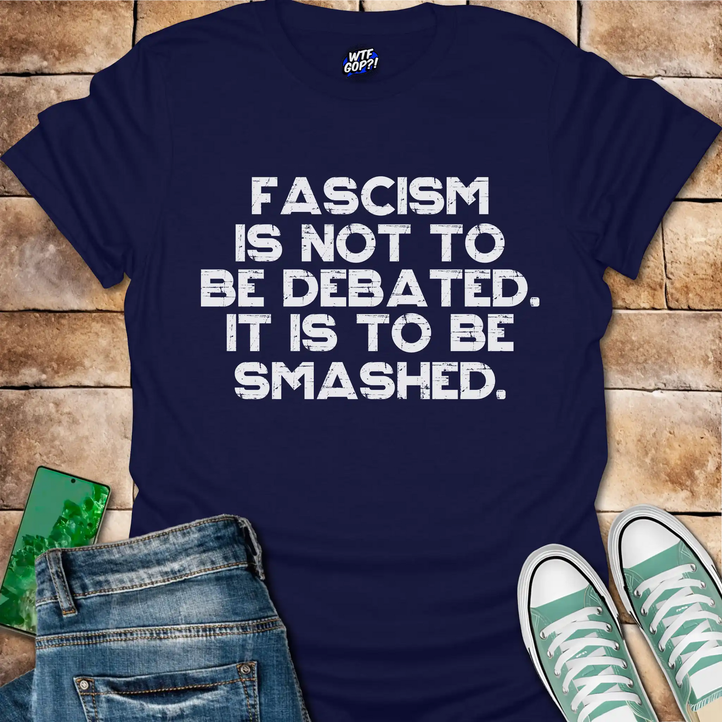 Fascism Is Not Debated T-Shirt - Anti-Authoritarian Resist Tee