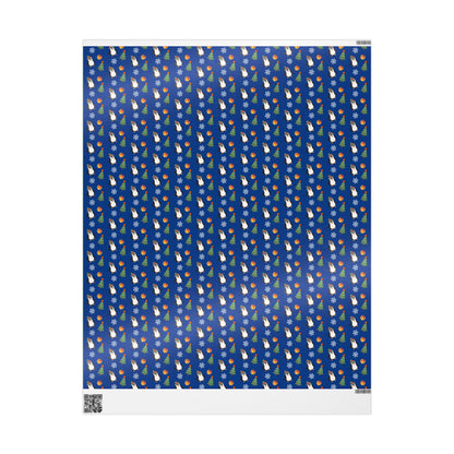 Fuck Trump Penguin Wrapping Paper - Explicit Holiday Gift Wrap