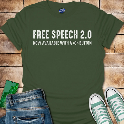 Free Speech 2.0 T-Shirt - Anti-Censorship Political Shirt