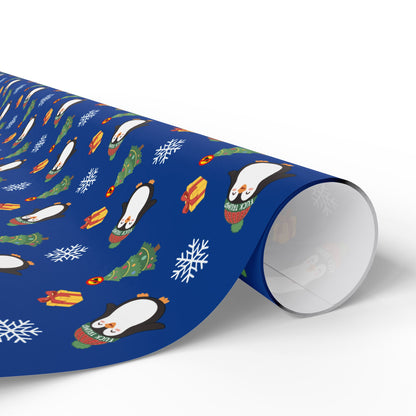 Fuck Trump Penguin Wrapping Paper - Explicit Holiday Gift Wrap