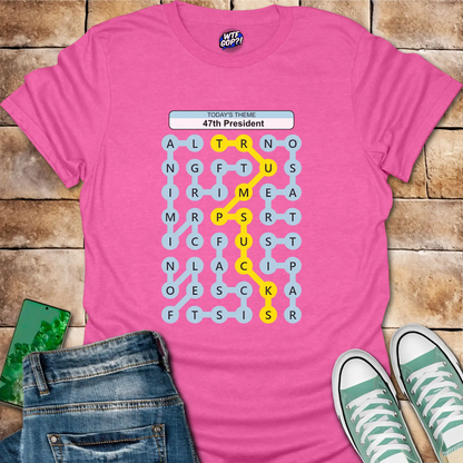 Trump Sucks Strands Puzzle T-Shirt - Anti-Trump Game Tee
