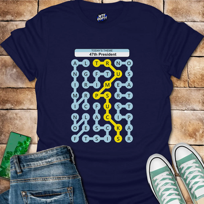 Trump Sucks Strands Puzzle T-Shirt - Anti-Trump Game Tee