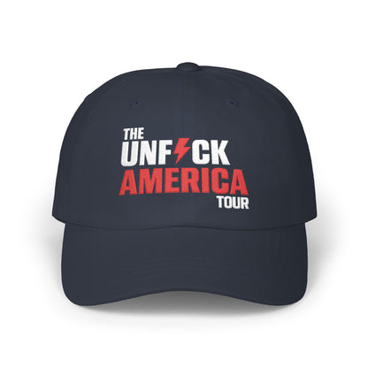 Unfuck America Tour Hat | Embroidered Dad Cap | Activist Hat