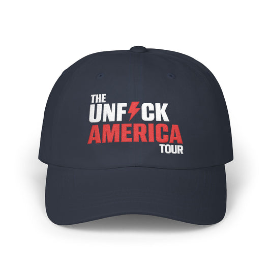Unfuck America Tour Hat | Embroidered Dad Cap | Activist Hat
