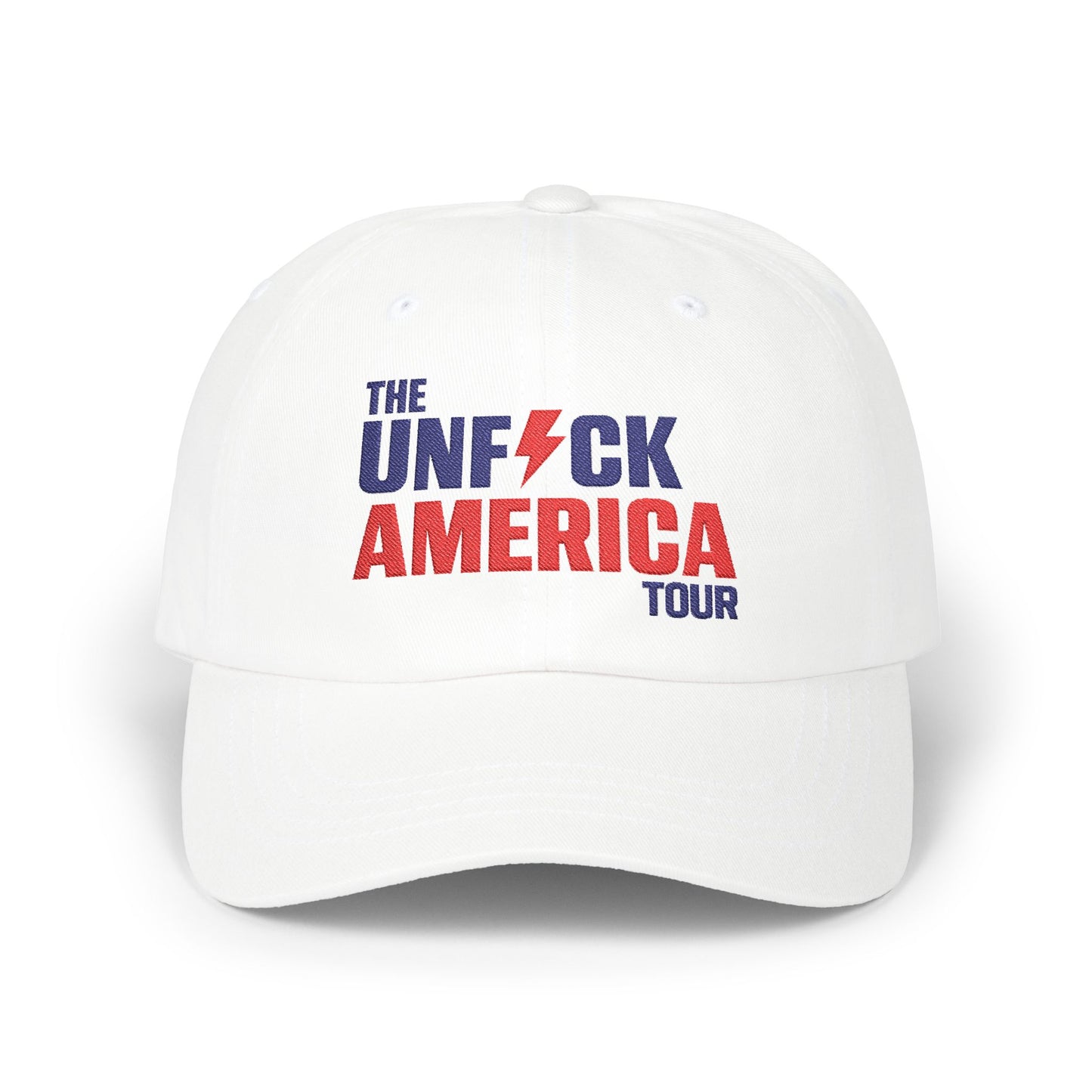 Unfuck America Tour Hat | Embroidered Dad Cap | Activist Hat
