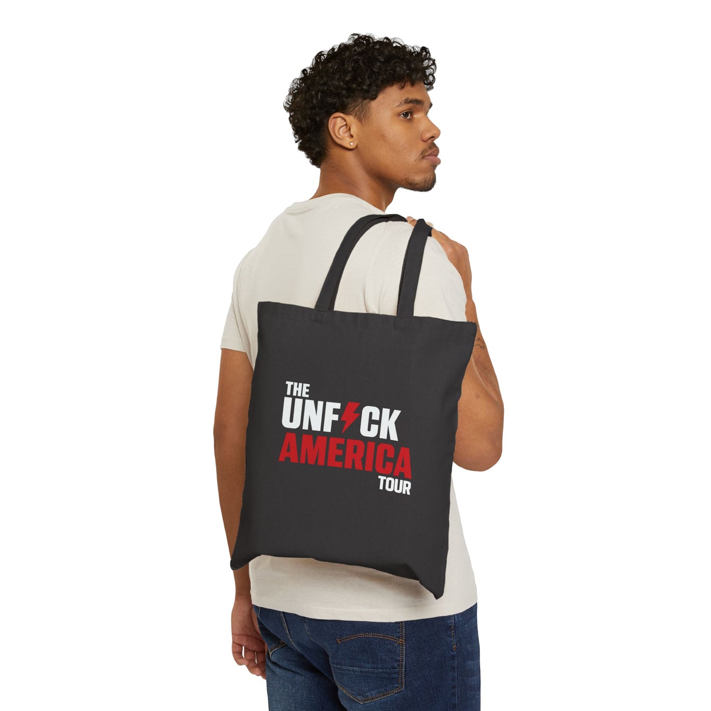 Unfuck America Tour Tote Bag - Progressive Activism Canvas Carrier