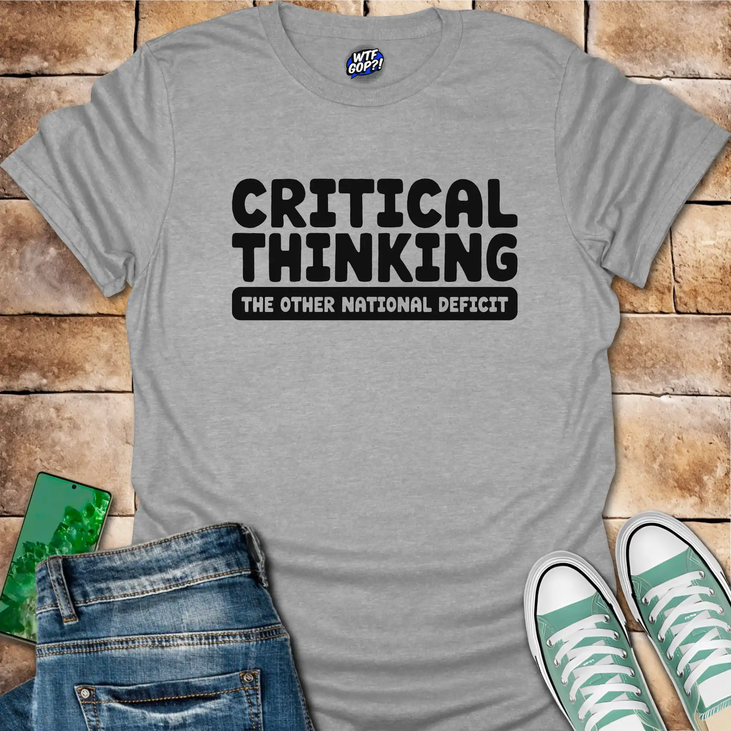 Critical Thinking Anti Trump T-Shirt - Smart Protest Tee
