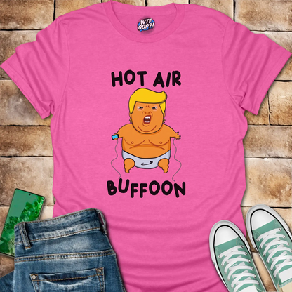 Pink Baby Balloon t-shirt with hot air buffoon graphic