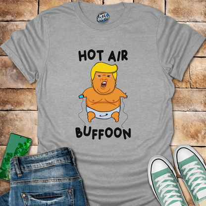 Sport Grey Baby Balloon t-shirt with hot air buffoon graphic