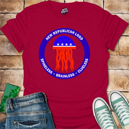 Republican Jellyfish Shirt - Spineless Brainless Clueless Political Humor Tee
