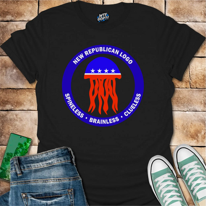 Republican Jellyfish Shirt - Spineless Brainless Clueless Political Humor Tee
