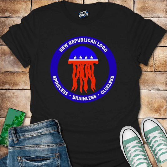 Republican Jellyfish Shirt - Spineless Brainless Clueless Political Humor Tee