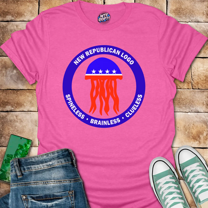 Republican Jellyfish Shirt - Spineless Brainless Clueless Political Humor Tee