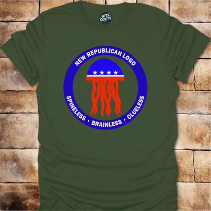 Republican Jellyfish Shirt - Spineless Brainless Clueless Political Humor Tee