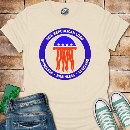Republican Jellyfish Shirt - Spineless Brainless Clueless Political Humor Tee