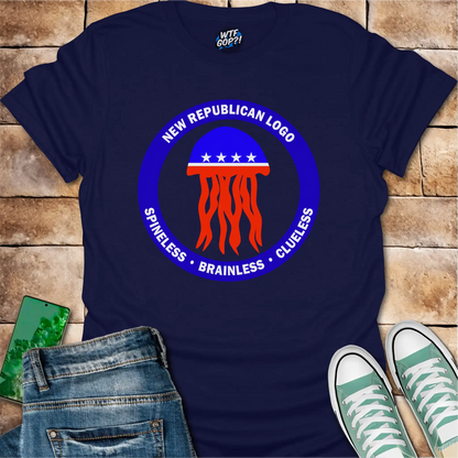Republican Jellyfish Shirt - Spineless Brainless Clueless Political Humor Tee
