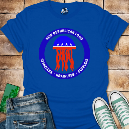Republican Jellyfish Shirt - Spineless Brainless Clueless Political Humor Tee