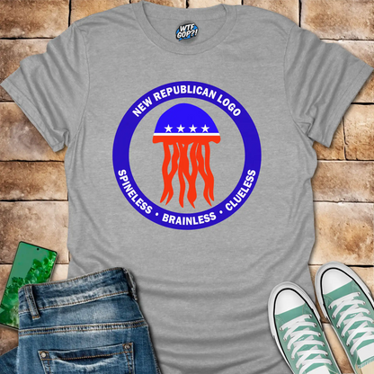 Republican Jellyfish Shirt - Spineless Brainless Clueless Political Humor Tee