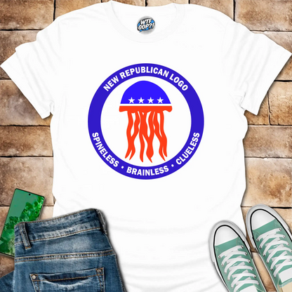 Republican Jellyfish Shirt - Spineless Brainless Clueless Political Humor Tee