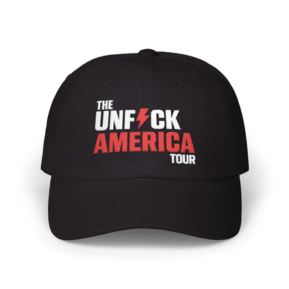 Unfuck America Tour Hat | Embroidered Dad Cap | Activist Hat