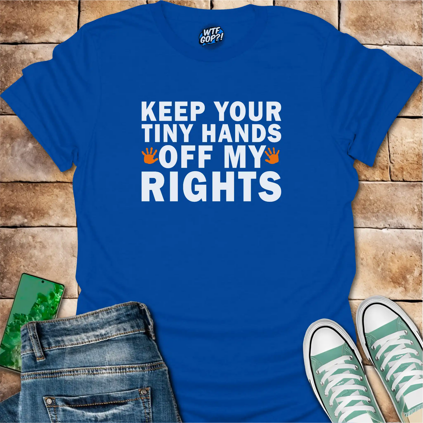 Tiny Hands Off My Rights T-Shirt: Bold Political Body Autonomy Statement