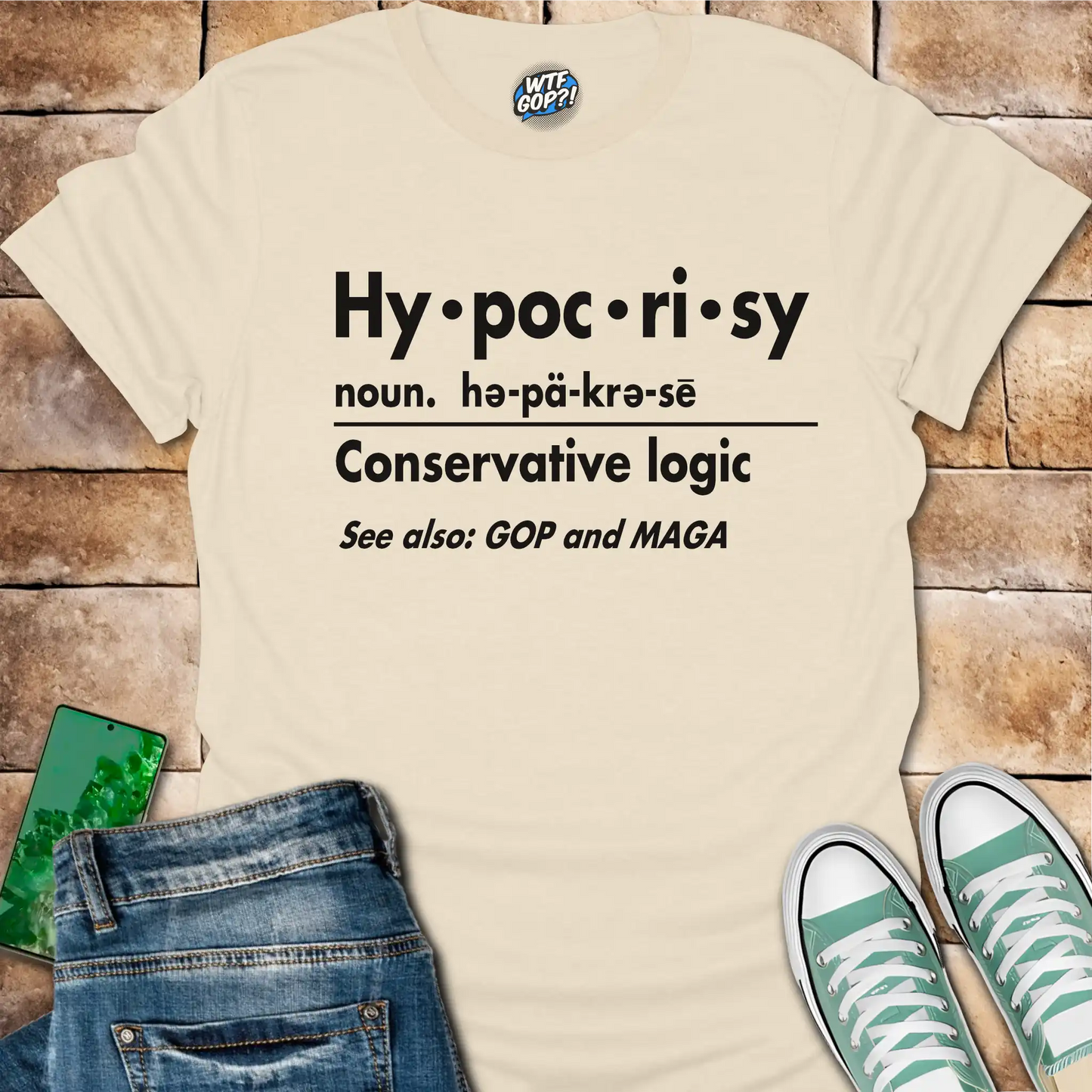 Hypocrisy Definition Shirt: Conservative Logic Political Statement Tee