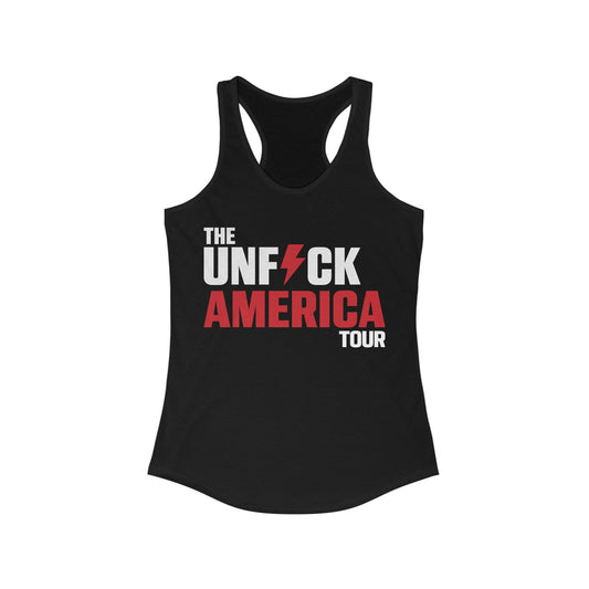 Unfuck America Tour Racerback Tank | Women's Political Tank Top