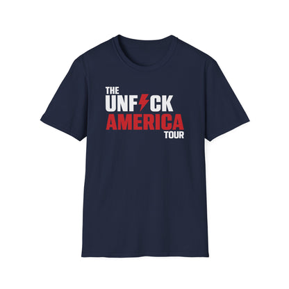 Unfuck America Tour Unisex T-Shirt | Political Activist Apparel