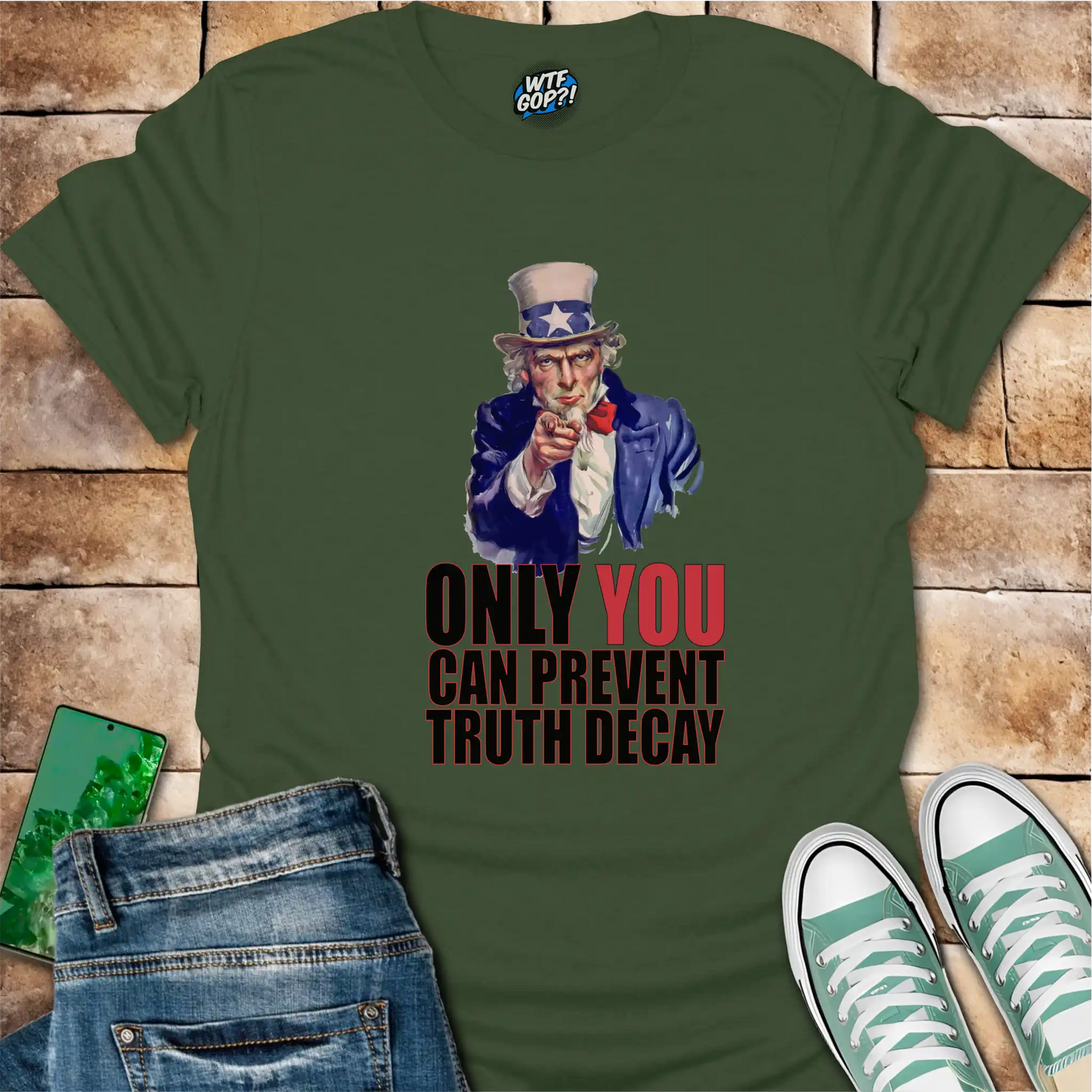 Uncle Sam Prevent Truth Decay Shirt: Patriotic Political Truth Defender
