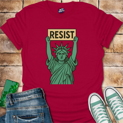 Resist T-Shirt: Statue of Liberty Protest Design