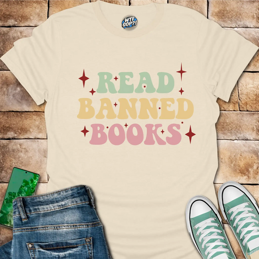 Read Banned Books Shirt: Support Literary Freedom with Retro Design