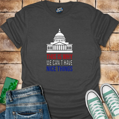 This Is Why We Can't Have Nice Things T-Shirt | Political Humor Tee