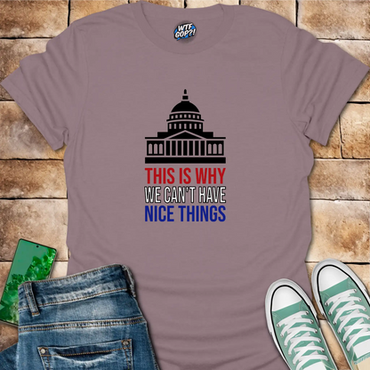 This Is Why We Can't Have Nice Things T-Shirt | Political Humor Tee