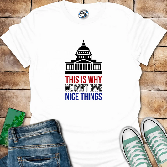This Is Why We Can't Have Nice Things T-Shirt | Political Humor Tee