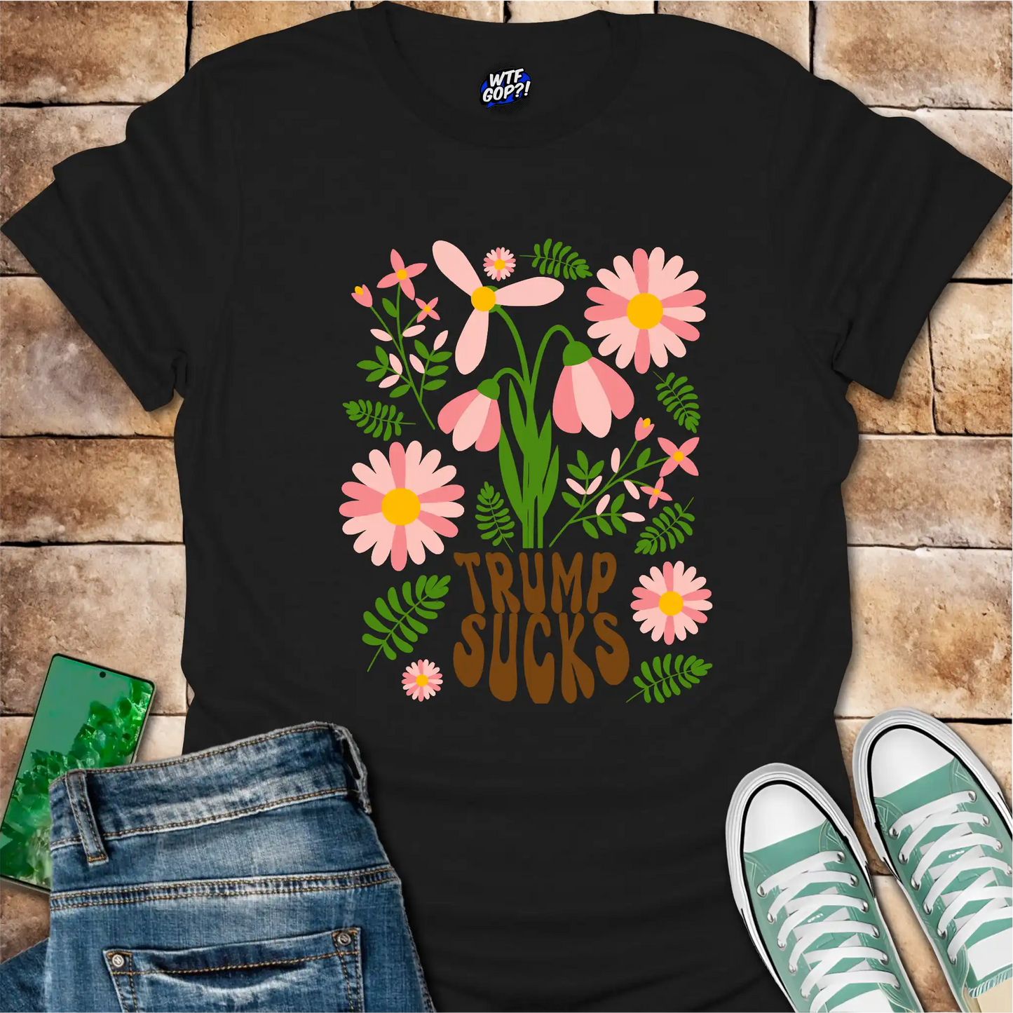Trump Sucks Floral T-Shirt