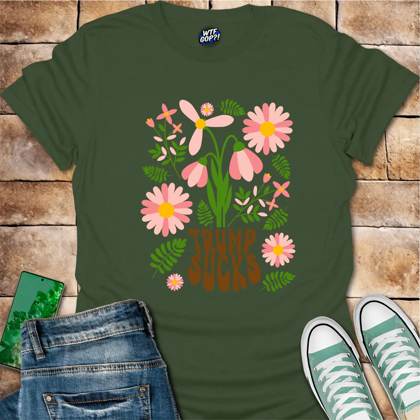 Trump Sucks Floral T-Shirt