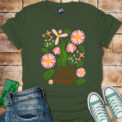 Trump Sucks Floral T-Shirt