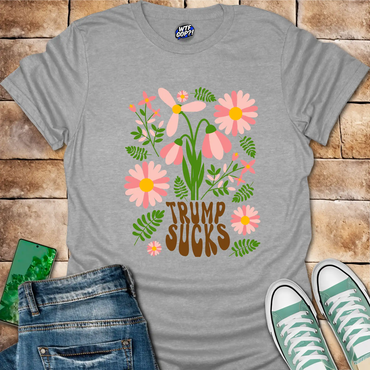 Trump Sucks Floral T-Shirt