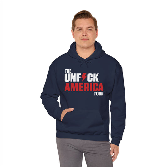 Unfuck America Tour Hoodie | Unisex Activist Sweatshirt