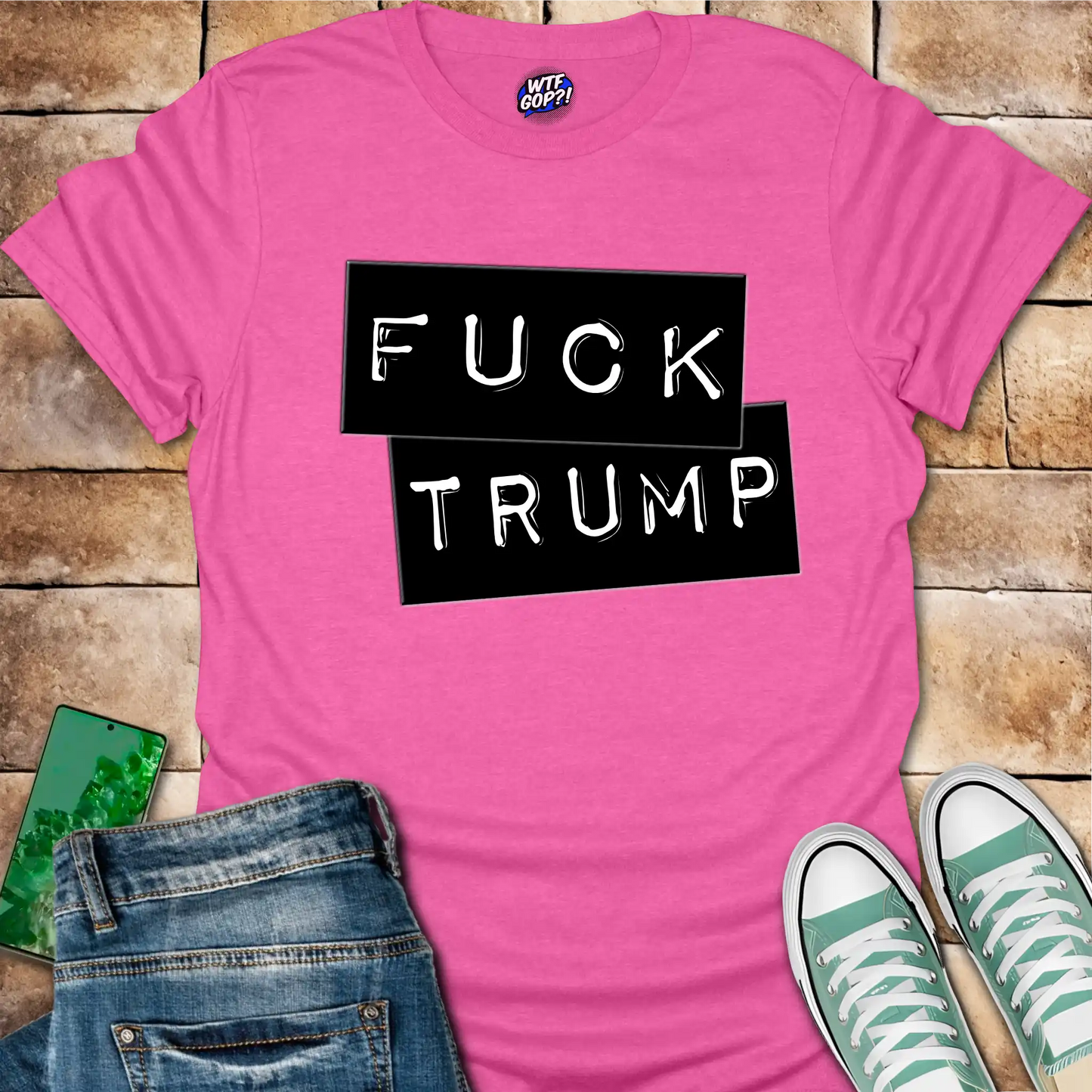 Fuck Trump Label Maker T-Shirt