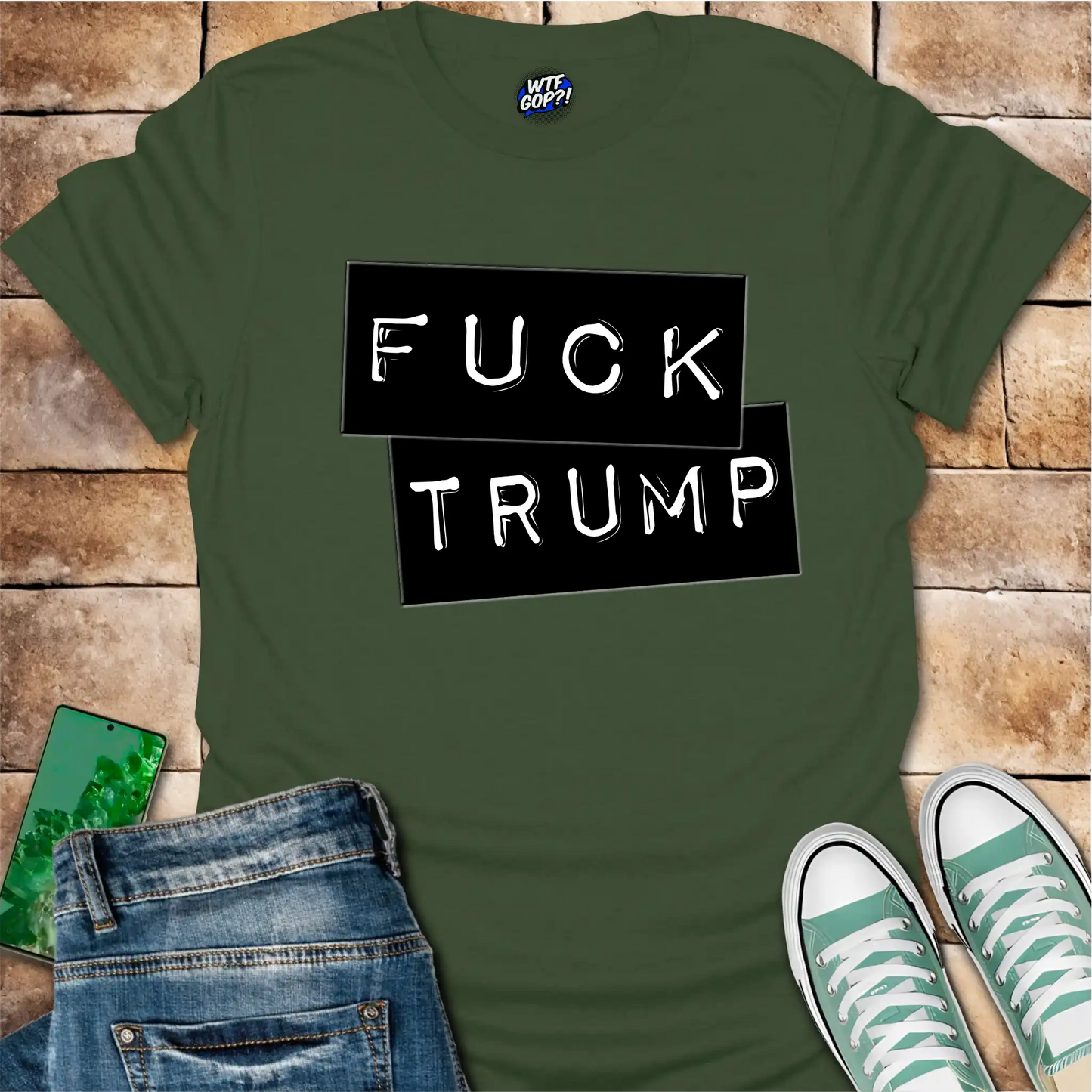 Fuck Trump Label Maker T-Shirt