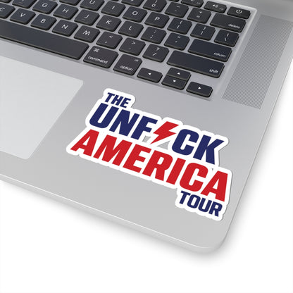Unfuck America Tour Sticker | Political Activist Vinyl Decal