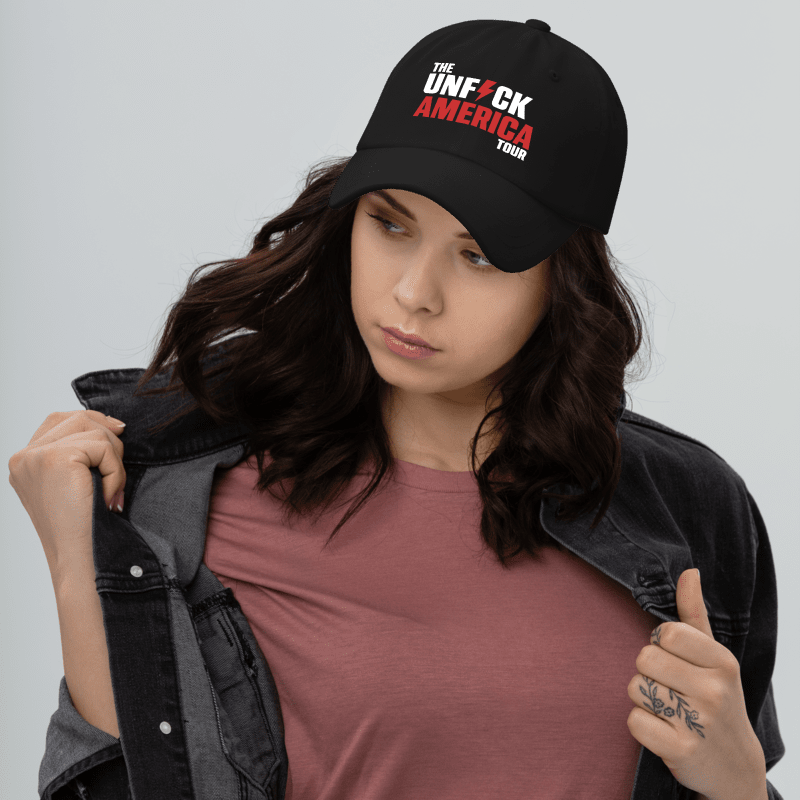 Unfuck America Tour Hat | Embroidered Dad Cap | Activist Hat