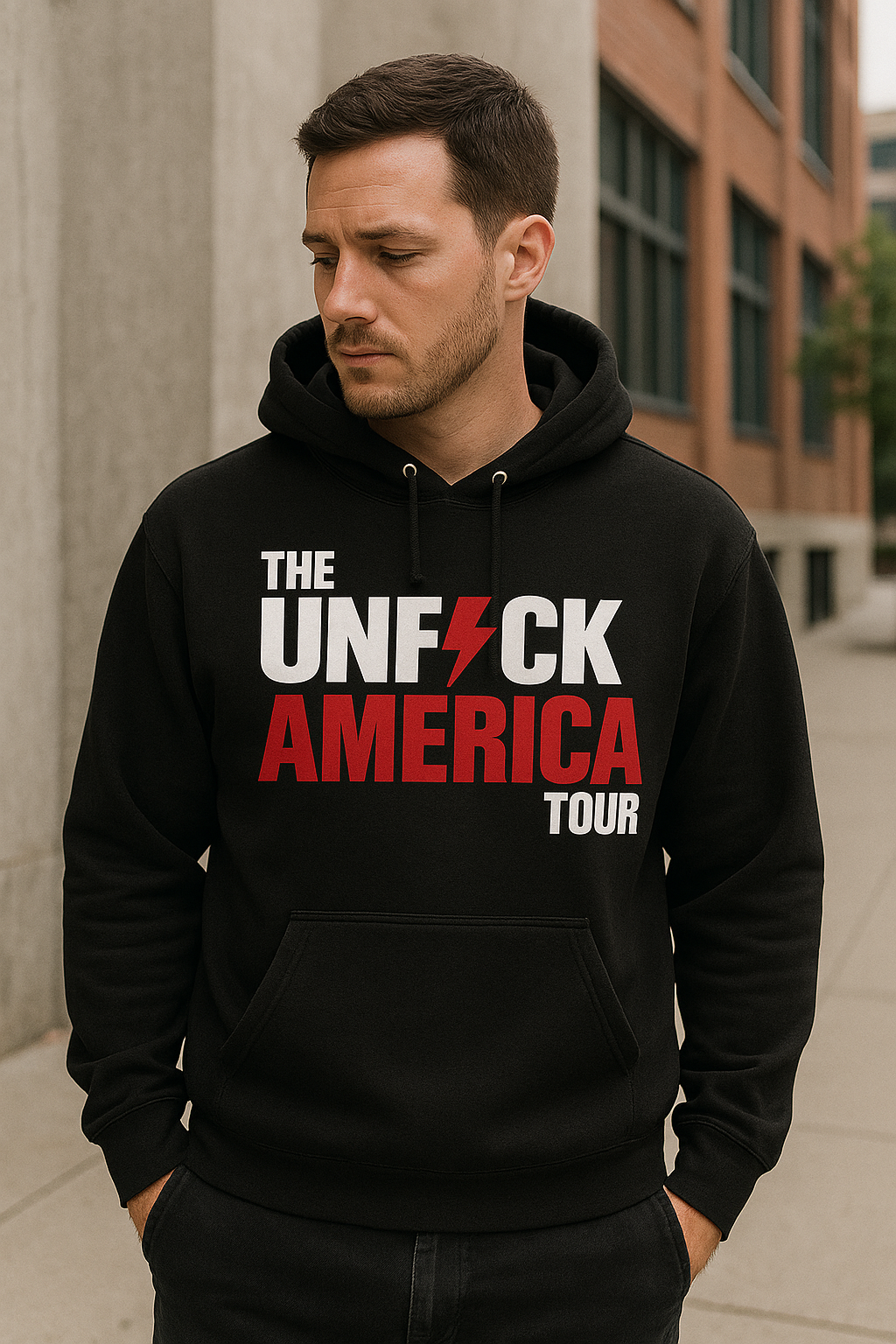 Unfuck America Tour Hoodie | Unisex Activist Sweatshirt
